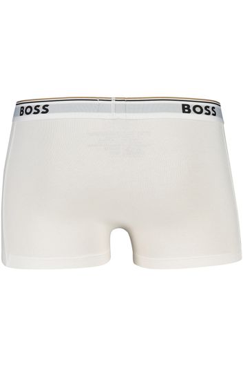 Hugo Boss boxershort wit effen 3-pack