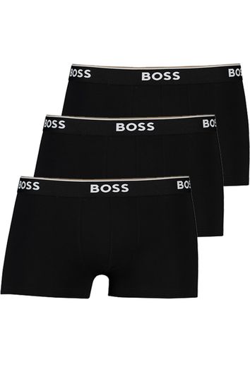 Hugo Boss boxershorts zwart Trunk 3P Power