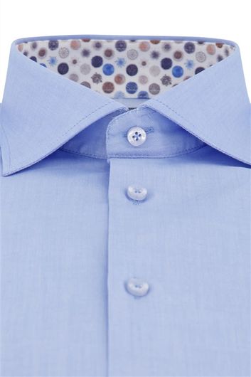Ledub zakelijk overhemd Modern Fit lichtblauw effen