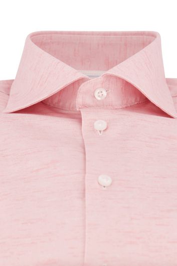 John Miller overhemd roze effen