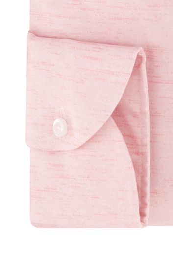 John Miller overhemd roze effen