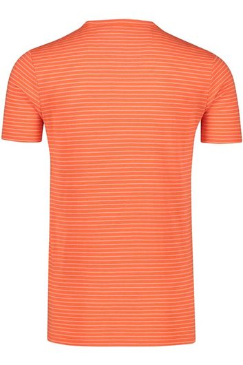 NZA t-shirt Wimbledon oranje gestreept