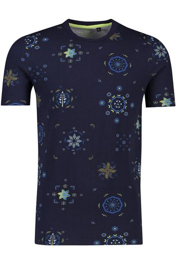 T-shirt NZA Tennants donkerblauw geprint