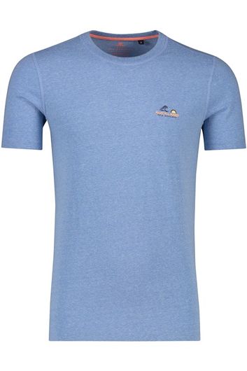 T-shirt NZA Te Whekau blauw ronde hals met logo
