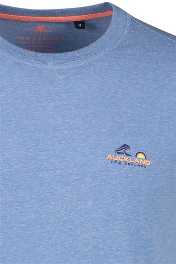 T-shirt NZA Te Whekau blauw ronde hals met logo
