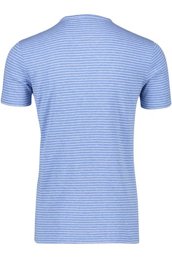NZA t-shirt lichtblauw gestreept