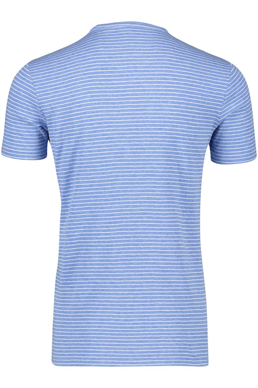 NZA t-shirt lichtblauwe streepjes normale fit 100% katoen