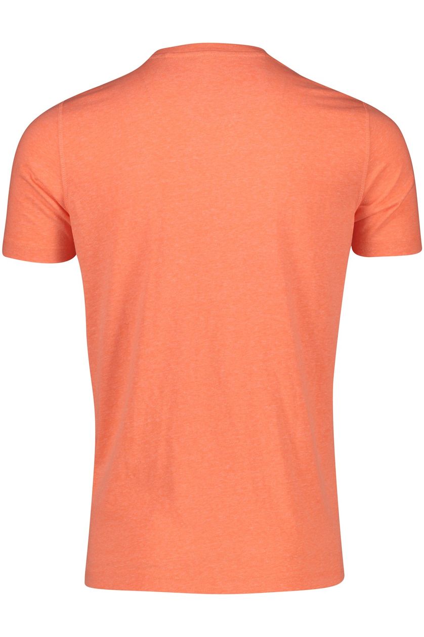NZA t-shirt oranje ronde hals normale fit effen katoen