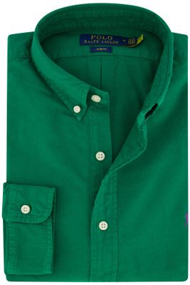 Polo Ralph Lauren Polo Ralph Lauren casual groen overhemd katoen normale fit