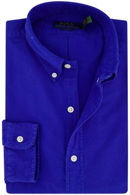 Polo Ralph Lauren Polo Ralph Lauren casual overhemd normale fit blauw effen katoen