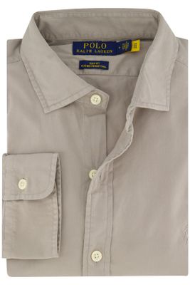 Polo Ralph Lauren Polo Ralph Lauren slim fit overhemd grijs katoen