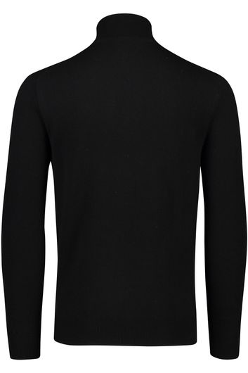 Polo Ralph Lauren trui opstaande kraag zwart effen wol