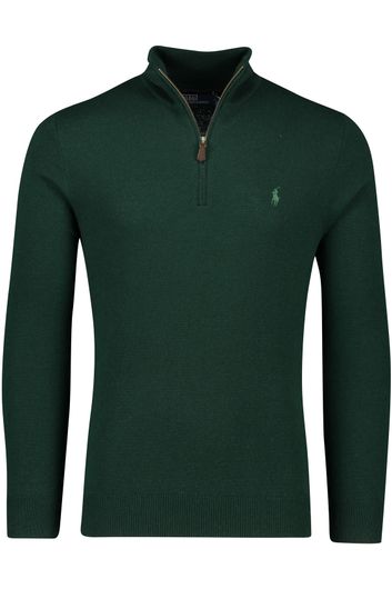 Polo Ralph Lauren trui groen opstaande kraag  wol