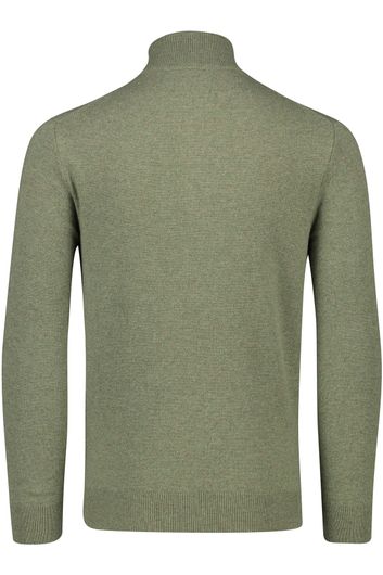 Polo Ralph Lauren trui opstaande kraag groen effen wol