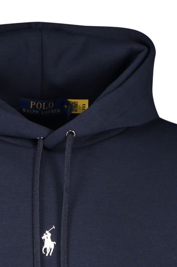Polo Ralph Lauren sweater hoodie donkerblauw effen katoen