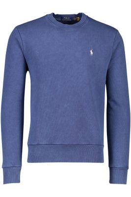 Polo Ralph Lauren Polo Ralph Lauren sweater ronde hals blauw effen met wit logo