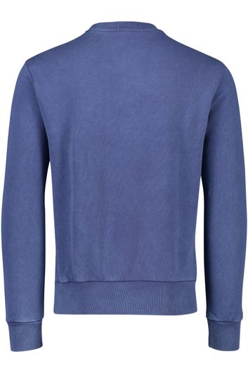 Polo Ralph Lauren sweater ronde hals blauw effen met wit logo