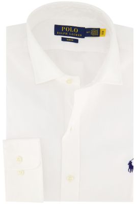 Polo Ralph Lauren Polo Ralph Lauren Slim Fit zakelijk overhemd wit effen 100% katoen