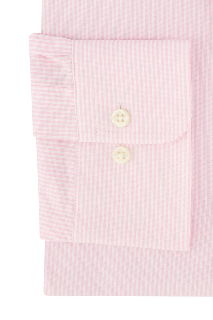 Polo Ralph Lauren casual overhemd slim fit roze gestreept 100% katoen