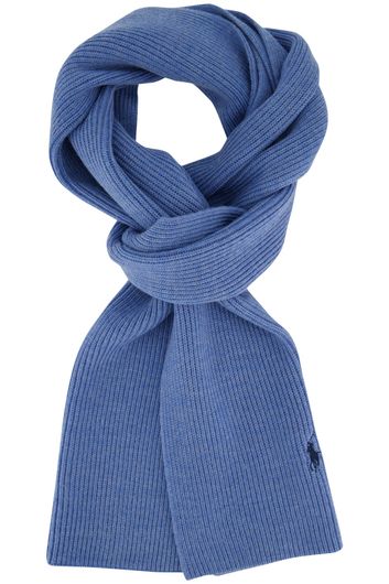 Polo Ralph Lauren sjaal lichtblauw merinowol