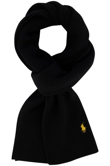 Polo Ralph Lauren sjaal zwart effen