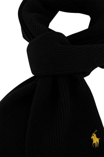 Polo Ralph Lauren sjaal zwart effen