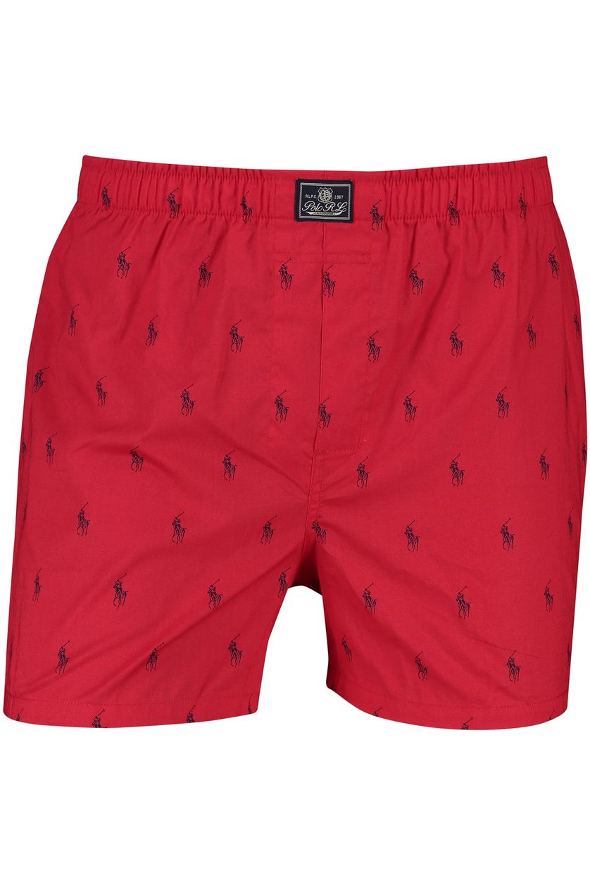Polo Ralph Lauren Boxershorts rood/navy 2-pack geprint