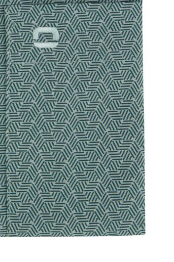 Olymp business overhemd Luxor Comfort Fit groen geprint katoen