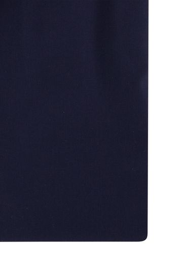 Effen donkerblauw Olymp overhemd mouwlengte 7 slim fit