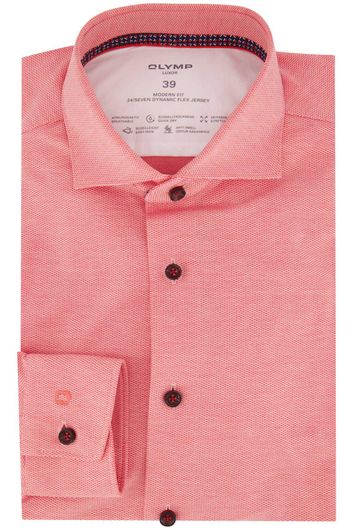 Overhemd Olymp wide spread roze/rood