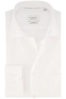 Eterna Katoenen Eterna overhemd Modern Fit wit strijkvrij