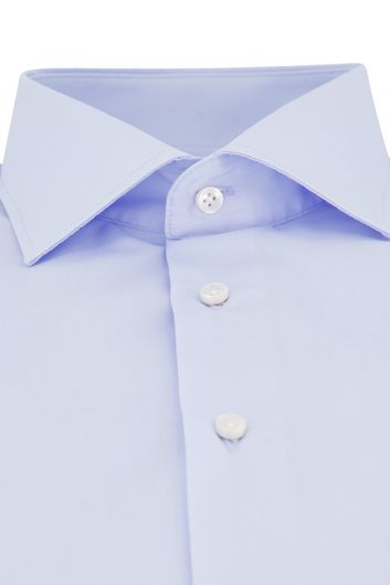 Eterna overhemd strijkvrij Modern Fit katoen lichtblauw