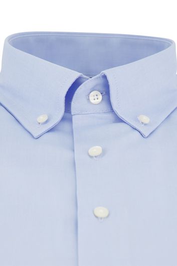 Eterna Comfort Fit overhemd lichtblauw katoen strijkvrij