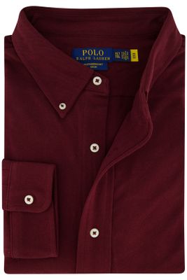 Polo Ralph Lauren Polo Ralph Lauren casual overhemd bordeaux normale fit  katoen