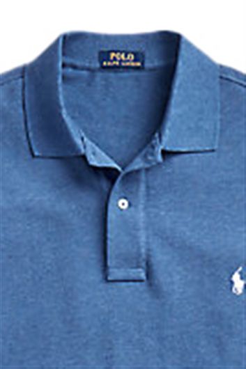 Polo Ralph Lauren Big & Tall polo normale fit blauw effen katoen