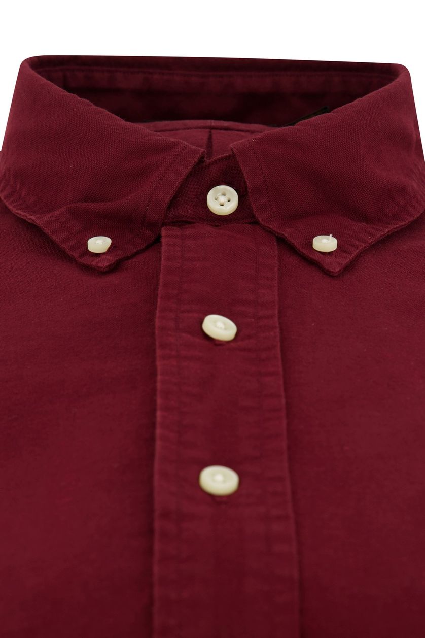 Overhemd Polo Ralph Lauren normale fit rood katoen