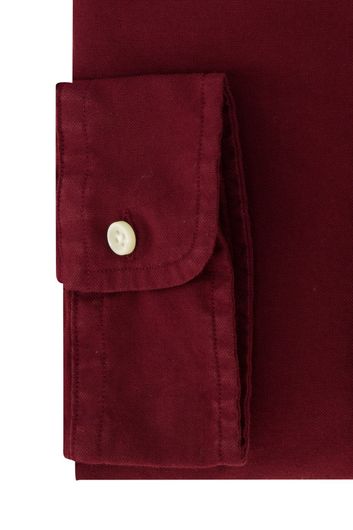 Rood Polo Ralph Lauren overhemd normale fit effen katoen