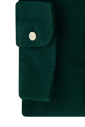 Polo Ralph Lauren casual overhemd normale fit groen effen 100% katoen