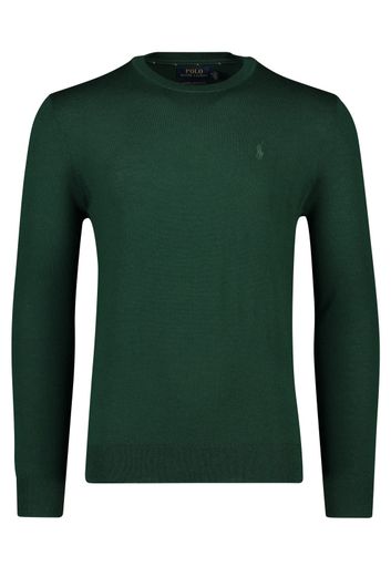 Polo Ralph Lauren trui ronde hals groen effen wol