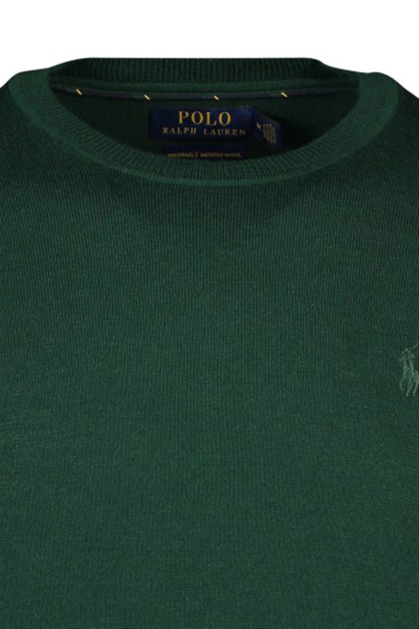 Polo Ralph Lauren Big & Tall trui ronde hals groen effen wol