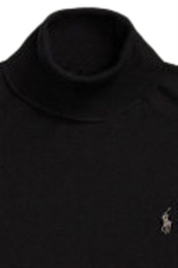 Polo Ralph Lauren Big & Tall coltrui zwart effen 100% wol