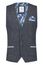 A Fish Named Fred gilet donkerblauw geprint normale fit polyester