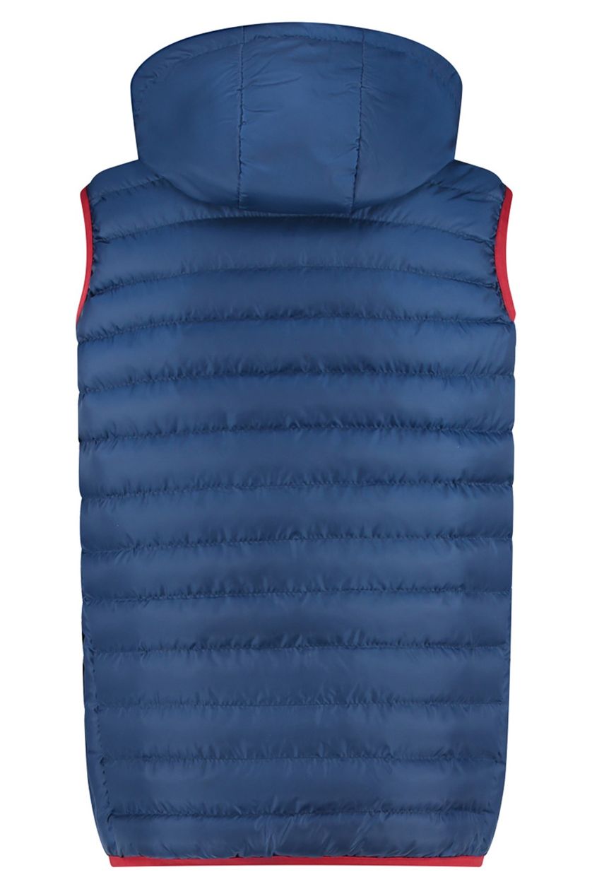 A Fish Named Fred bodywarmer navy effen rits normale fit polyester