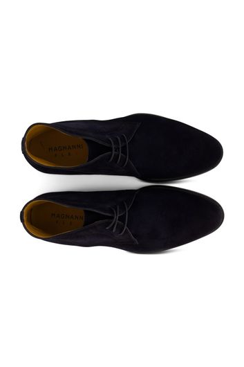 Magnanni nette schoenen donkerblauw effen leer
