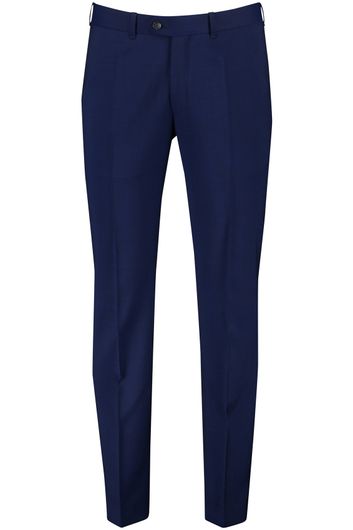 Dressler pantalon mix en match blauw effen virgin wol normale fit 