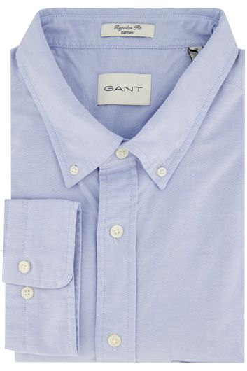 Gant overhemd regular fit lichtblauw katoen