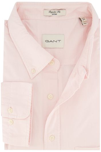 Gant overhemd regular fit roze katoen