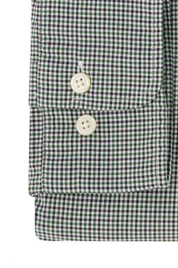 Gant casual overhemd geruit normale fit groen katoen