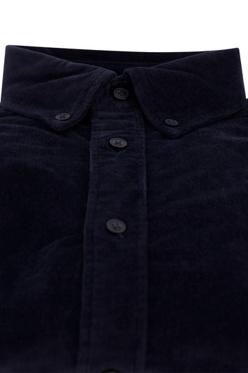 Tommy Hilfiger donkerblauw overhemd regular fit katoen