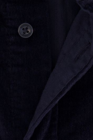 Tommy Hilfiger donkerblauw overhemd regular fit katoen